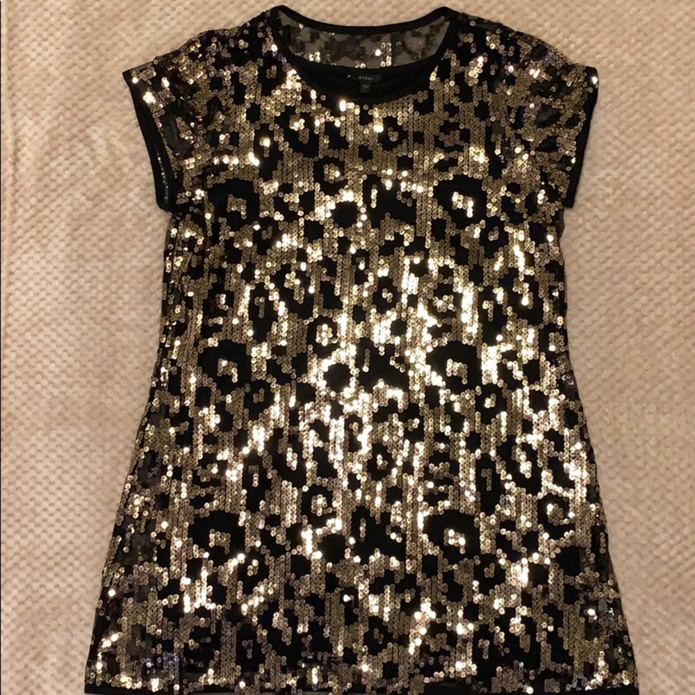 Black and Gold Sequin dress